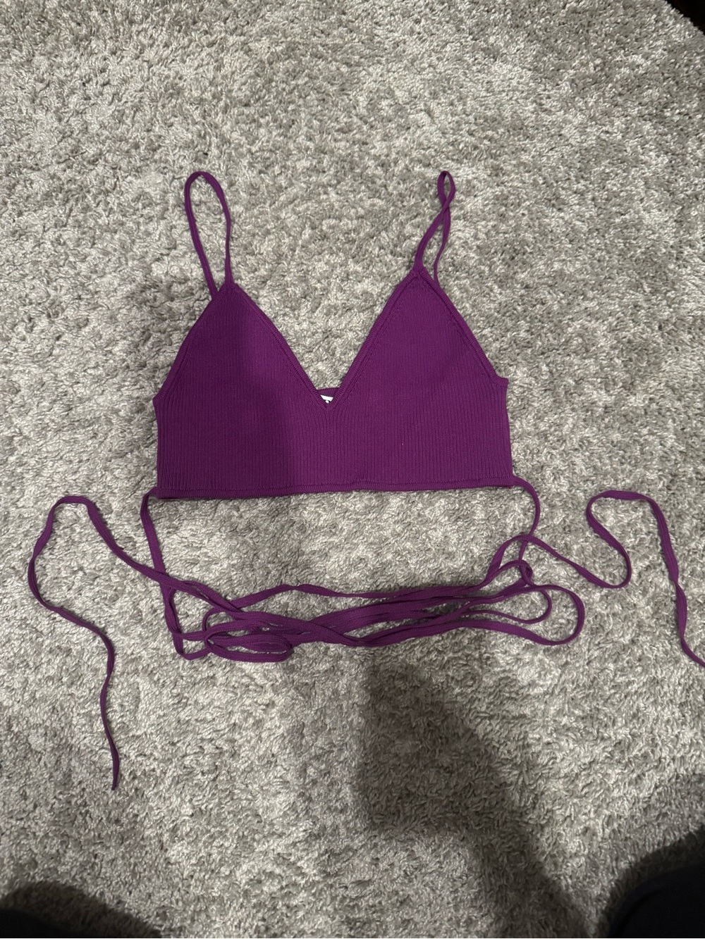 Zara knit Purple Top